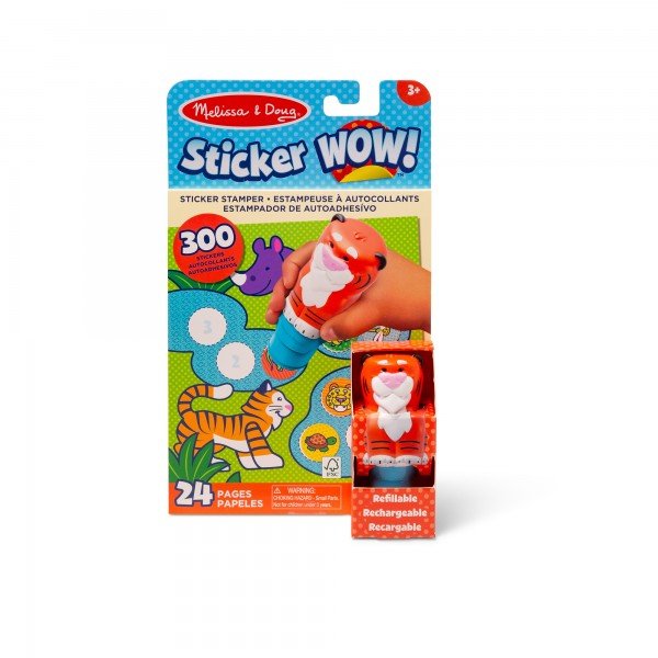 Melissa & Doug Sticker WOW! Tiger - Activity Pad & Sticker Stamper