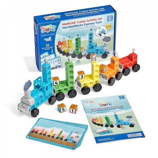 01 hand2mind MathLink Cubes Activity Set Numberblocks Express Train