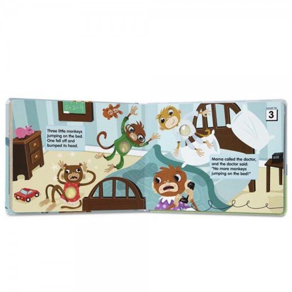 03 MELISSA & DOUG Poke-a-Dot: 10 Little Monkeys Activity Board Book