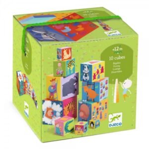 DJECO 10 Funny Blocks For Infants