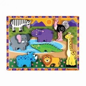 03 MELISSA & DOUG Safari Chunky Puzzle 8pc