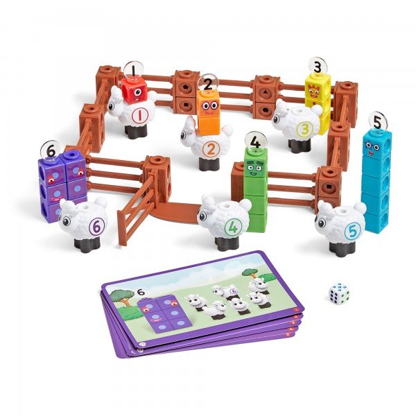 hand2mind MathLink Cubes Activity Set Numberblocks Sheep Farm