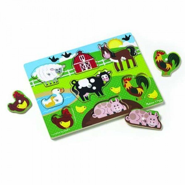 MELISSA & DOUG Farm Peg Puzzle